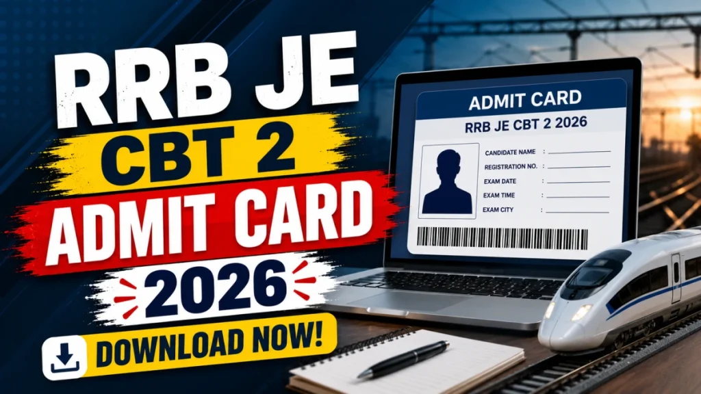RRB JE CBT 2 Admit Card 2026