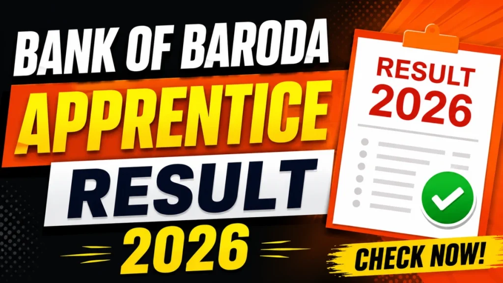 Bank of Baroda Apprentice Result 2026 (Out) - Check BOB Apprentice Merit List PDF » Sarkari Officer Bank of Baroda Apprentice Result 2026 (Out) - Check BOB Apprentice Merit List PDF