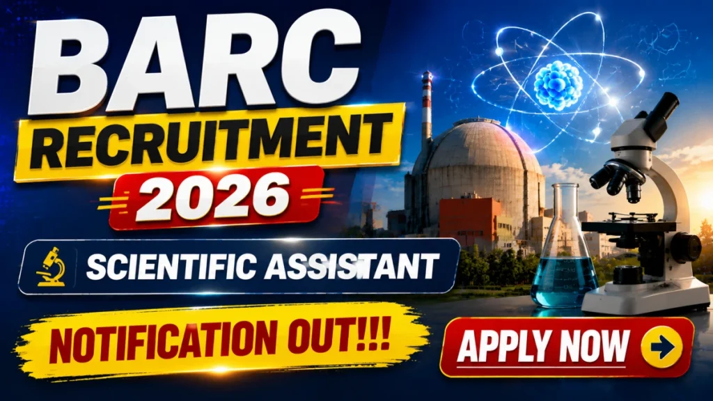 BARC Scientific Assistant Recruitment 2026: 6 Para-Medical Posts, Apply Online » Sarkari Officer BARC Scientific Assistant Recruitment 2026: 6 Para-Medical Posts, Apply Online