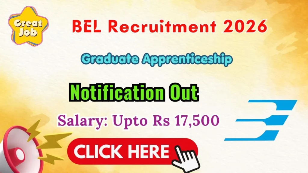 BEL Graduate Apprenticeship Recruitment 2026 - Walk-In Written Test for Engineering Graduates » Sarkari Officer BEL Graduate Apprenticeship Recruitment 2026 - Walk-In Written Test for Engineering Graduates