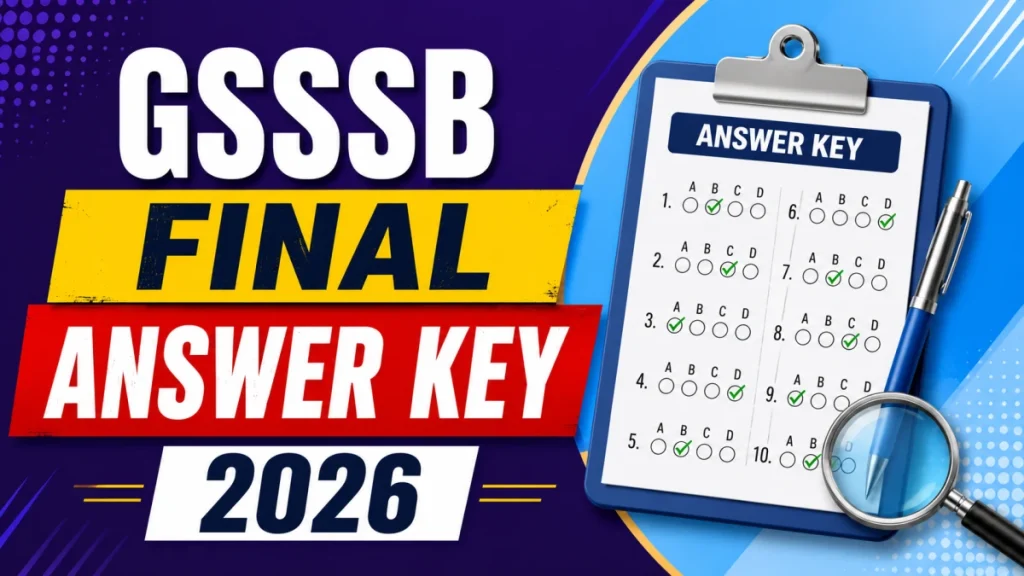 GSSSB Final Answer Key 2026 Out for Assistant Librarian & Library Clerk - Check Now