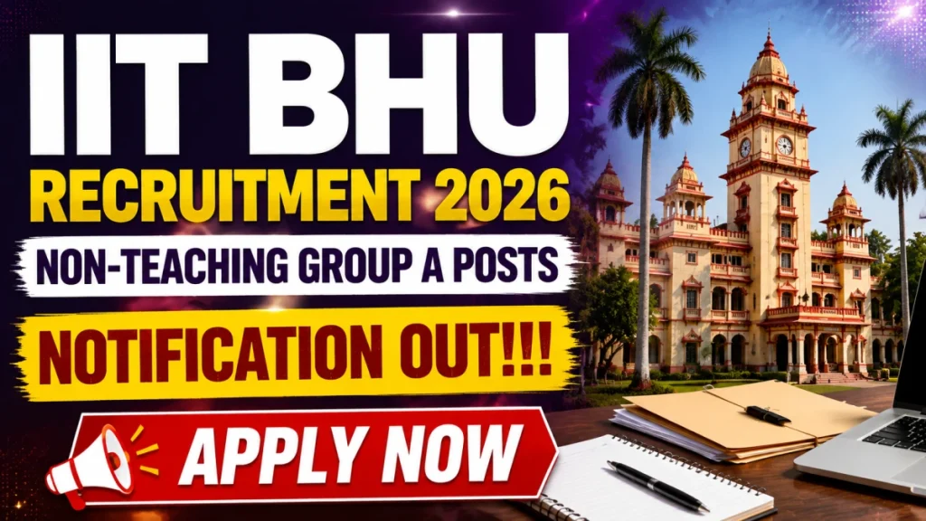 IIT BHU Recruitment 2026: Apply Online for 28 Non-Teaching Group A Posts (Advt No. 02/2026-27)