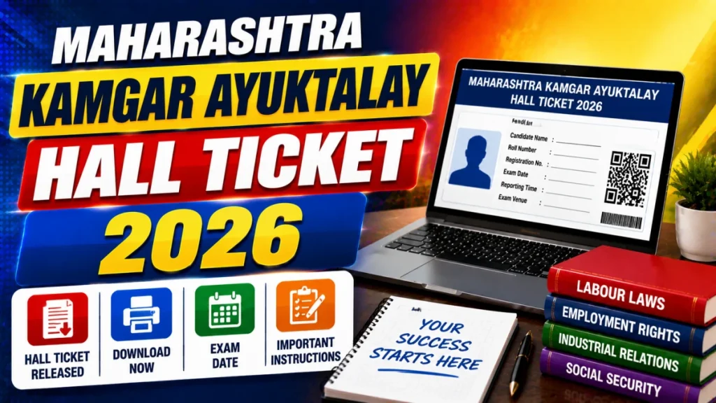 Maharashtra Kamgar Ayuktalay Admit Card 2026 Out For Inspector, Accountant & Stenographer Posts - Download Hall Ticket at mahakamgar.maharashtra.gov.in » Sarkari Officer Maharashtra Kamgar Ayuktalay Admit Card 2026 Out For Inspector, Accountant & Stenographer Posts - Download Hall Ticket at mahakamgar.maharashtra.gov.in