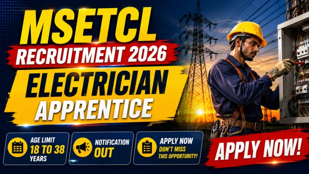 MSETCL Electrician Apprentice Recruitment 2026: Apply Online for 43 Posts » Sarkari Officer MSETCL Electrician Apprentice Recruitment 2026: Apply Online for 43 Posts