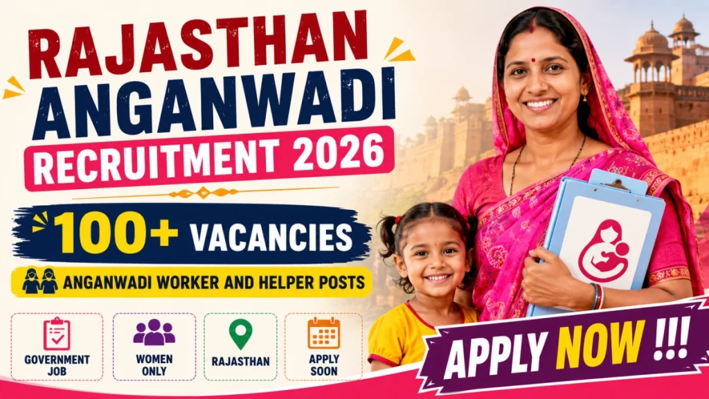 Rajasthan Anganwadi Recruitment 2026 - Apply Offline for 111 Anganwadi Worker and Helper Posts