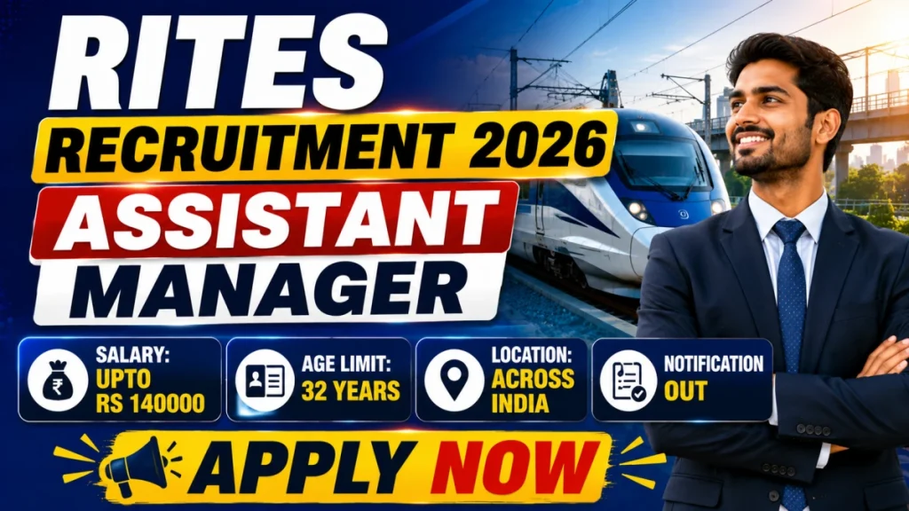 RITES Assistant Manager Recruitment 2026 - Apply Online for 24 Posts » Sarkari Officer RITES Assistant Manager Recruitment 2026 - Apply Online for 24 Posts