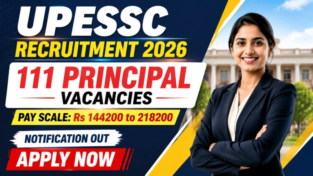UPESSC Principal Recruitment 2026 – 111 Vacancies for Degree College Principal Posts, Apply Online » Sarkari Officer UPESSC Principal Recruitment 2026 – 111 Vacancies for Degree College Principal Posts, Apply Online
