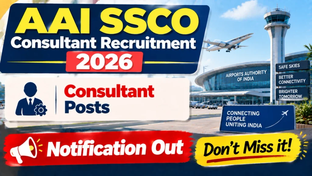 AAI SSCO Consultant Recruitment 2026 Notification Out - Apply Online for 39 Posts AAI SSCO Consultant Recruitment