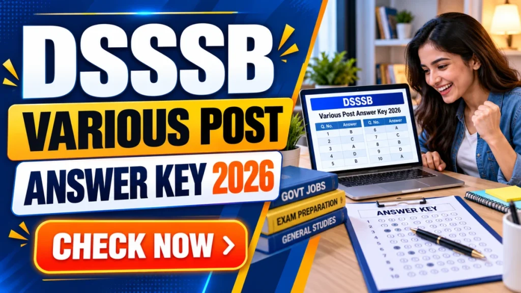 DSSSB Final Answer Key 2026 Out for MTS, Junior Radiographer and Other Posts - Download PDF DSSSB Final Answer Key 2026 Out for MTS, Junior Radiographer and Other Posts - Download PDF