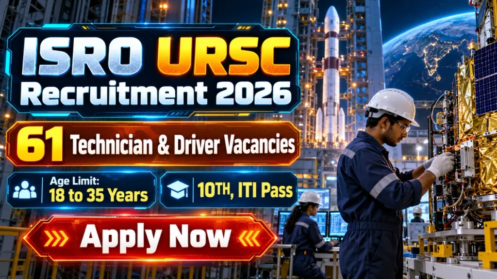 ISRO URSC to Recruit 61 Technician-B, Driver Posts – Apply Online ISRO URSC to Recruit 61 Technician-B
