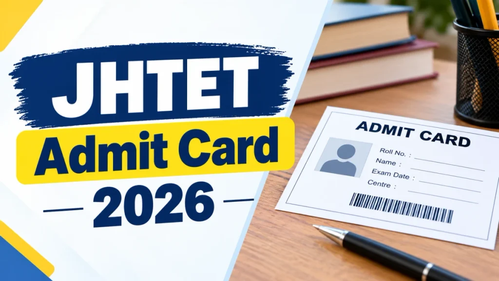 Jharkhand JTET Admit Card 2026 Out - Download JHTET Hall Ticket at jac.jharkhand.gov.in Jharkhand JTET Admit Card 2026 Out
