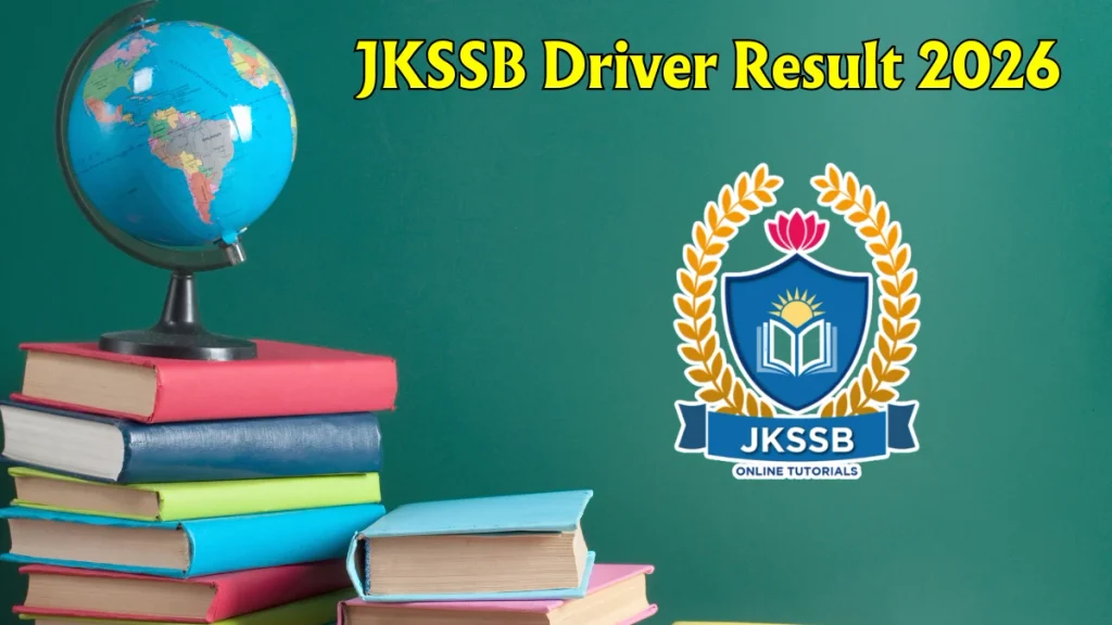 JKSSB Driver Result 2026 Out - Download Score Sheet PDF JKSSB Driver Result 2026 Out - Download