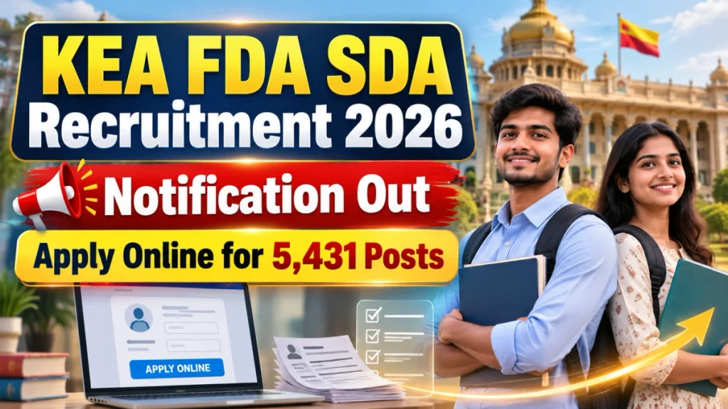 KEA FDA SDA Recruitment 2026 Notification Out - Apply Online for 5,431 Posts KEA FDA SDA Recruitment 2026 Out Notification - Apply Online for 5,431 Posts
