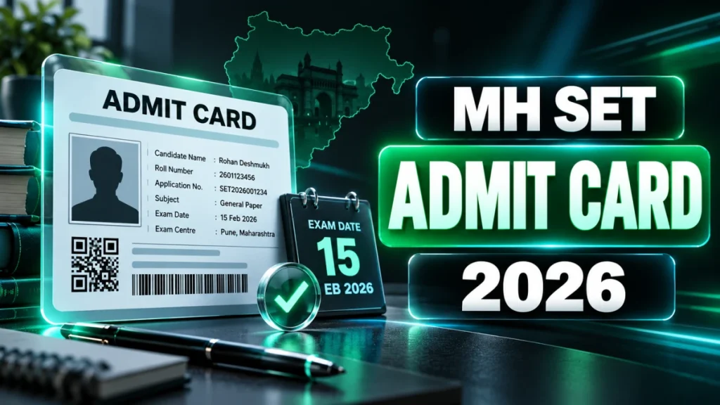 MH SET Admit Card 2026 - Download Hall Ticket at setexam.unipune.ac.in MH SET Admit Card 2026 - Download Hall Ticket