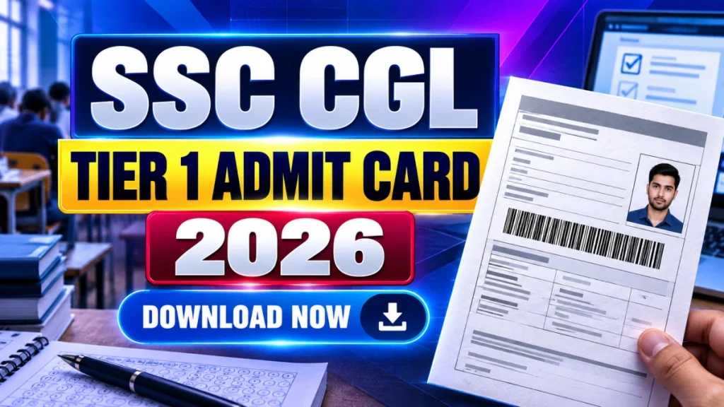 SSC CGL Admit Card 2026 Out - Download Tier 1 Hall Ticket at ssc.gov.in SSC CGL Admit Card 2026 Out - Download Tier 1 Hall Ticket at ssc.gov.in