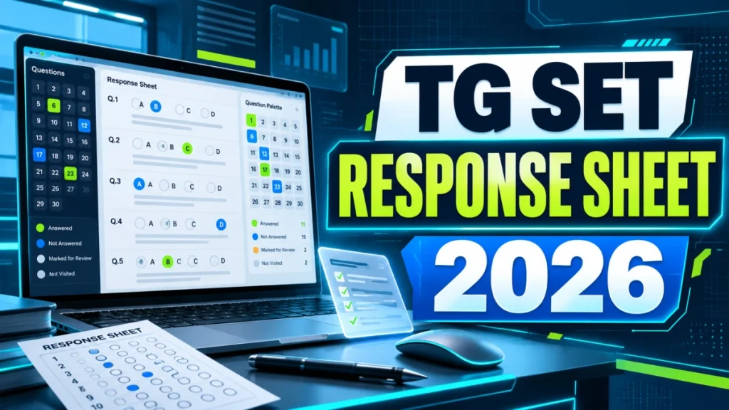 TG SET Response Sheet 2026 Out - Check Provisional Answer Key PDF TG SET Response Sheet 2026 Out - Check Provisional Answer Key PDF